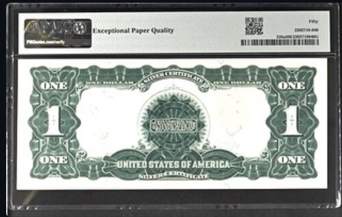 Back of 1899 $1 Silver Certificate “Black Eagle”